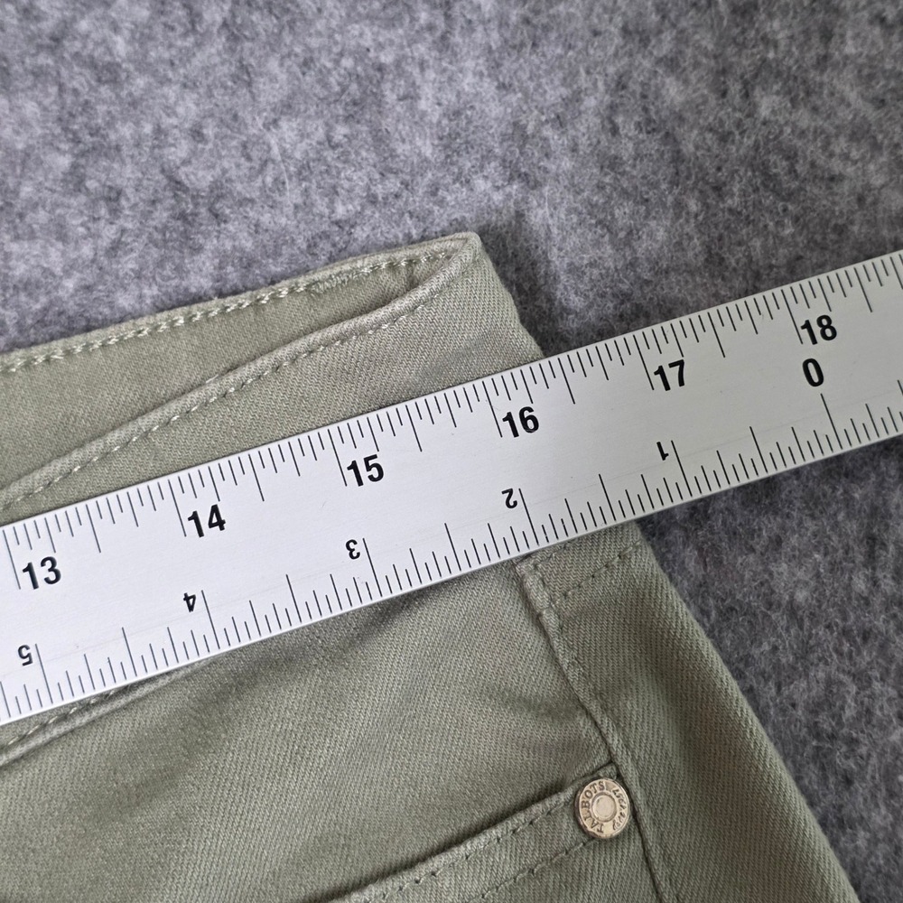 Talbots Slim‎ Ankle Jeans Sage Green Stretch Cotton Blend Denim 10 Petite Pants - Picture 8 of 9